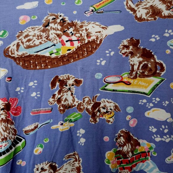 Way too fun doggy softPj's - Drawstring pants w/pockets Top also has pocket Sz M - Picture 1 of 5